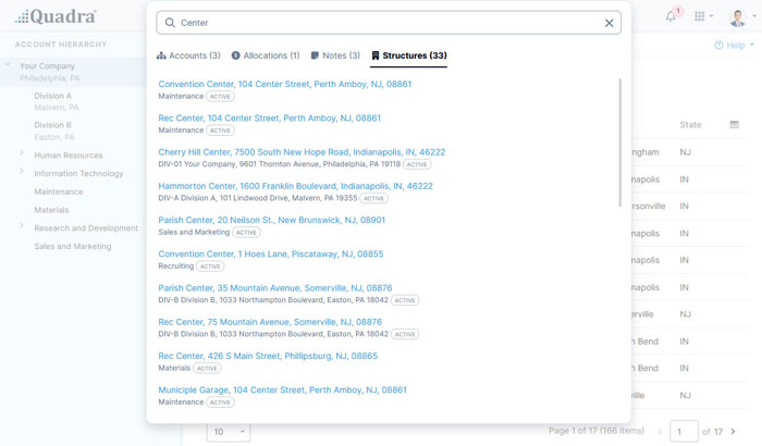 Quick search